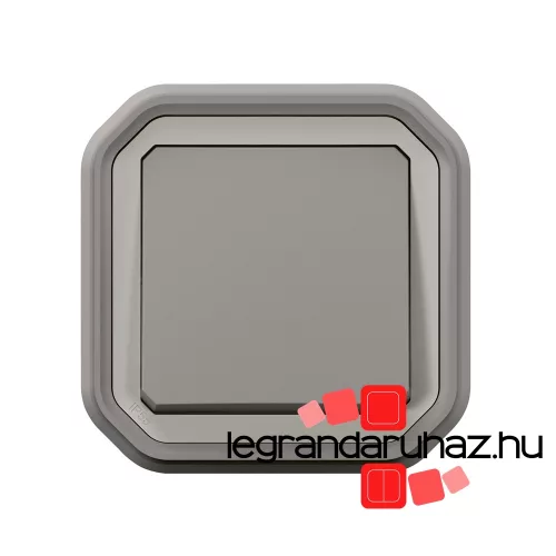 Legrand Plexo 55 süllyesztett váltókapcsoló 10A, összeszerelt, szürke, Legrand 069811L