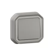   Legrand Plexo 55 süllyesztett váltókapcsoló rögzítőkörömmel 10A, összeszerelt, szürke, Legrand 069812L