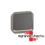   Legrand Plexo 55 váltóérintkezős nyomó jelzőfénnyel 10A, antracit, Legrand 069816L