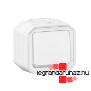   Legrand Plexo 55 süllyesztett egypólusú nyomó jelzőfénnyel 10A, összeszerelt, fehér, Legrand 069823L