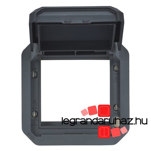 Legrand Plexo 55 Program Mosaic adapter csapófedéllel (nem átlátszó), antracit, Legrand 069830L