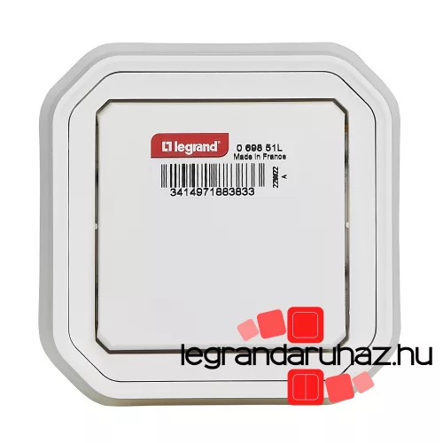 Legrand Plexo 55 süllyesztett váltókapcsoló 10A, összeszerelt, fehér, Legrand 069851L
