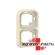   Legrand Plexo 55 kettes keret, elefántcsont, Legrand 069853L