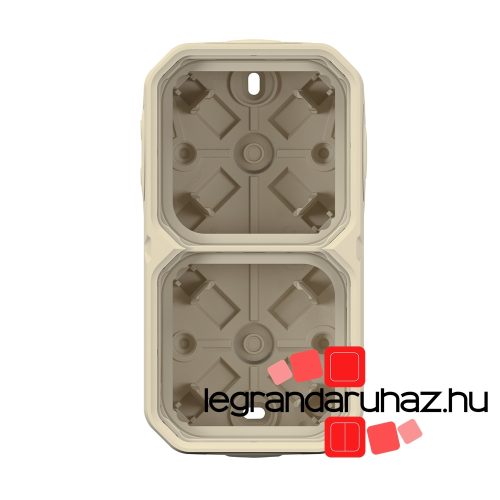 Legrand Plexo 55 falon kívüli 2-es doboz, membrános, elefántcsont, Legrand 069867L