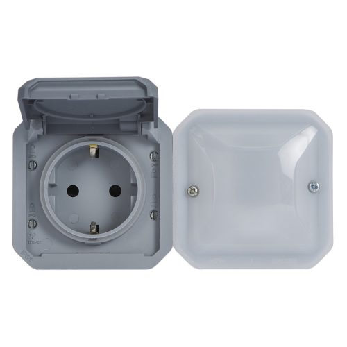 Legrand Plexo 55 Netatmo intelligens csatlakozóaljzat 16A, szürke, Legrand 069877L