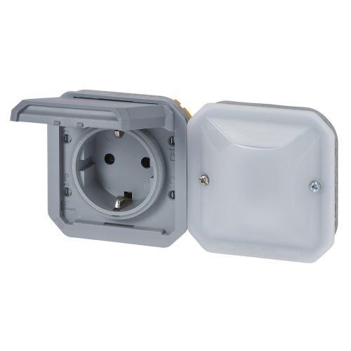 Legrand Plexo 55 Netatmo intelligens csatlakozóaljzat 16A, szürke, Legrand 069877L
