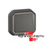   Legrand Plexo 55 süllyesztett váltókapcsoló 10A, összeszerelt, antracit, Legrand 069881L