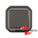 Legrand Plexo 55 süllyesztett váltókapcsoló 10A, összeszerelt, antracit, Legrand 069881L