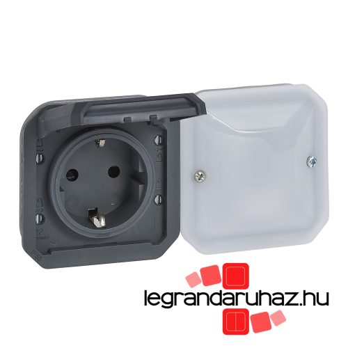 Legrand Plexo 55 Netatmo intelligens csatlakozóaljzat 16A, antracit, Legrand 069897L