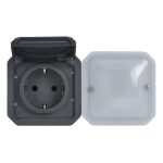 Legrand Plexo 55 Netatmo intelligens csatlakozóaljzat 16A, antracit, Legrand 069897L