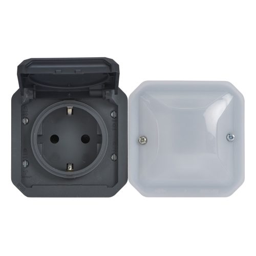 Legrand Plexo 55 Netatmo intelligens csatlakozóaljzat 16A, antracit, Legrand 069897L