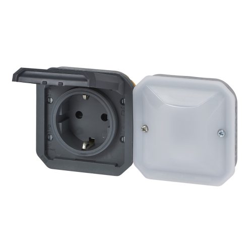 Legrand Plexo 55 Netatmo intelligens csatlakozóaljzat 16A, antracit, Legrand 069897L