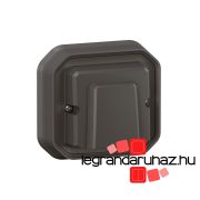   Legrand Plexo 55 süllyesztett kábelkivezető sorkapoccsal 20 A, összeszerelt, antracit, Legrand 069899L