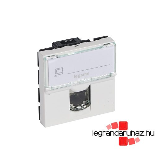 Legrand Program Mosaic LCS2 RJ45 aljzat Cat 6 UTP, 2 modul, fehér, Legrand 076564