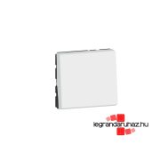   Legrand Program Mosaic egypólusú kapcsoló, 10A, 2 modulos, fehér , Legrand 077010L