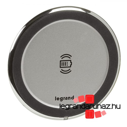 Legrand Vezeték nélküli töltő szett - bútorba süllyeszthető, 15 W, IP 44, alumínium, Legrand  077640L