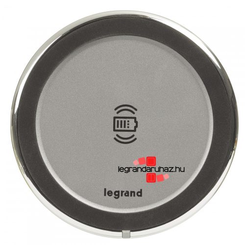 Legrand Vezeték nélküli töltő szett - bútorba süllyeszthető, 15 W, IP 44, alumínium, Legrand  077640L