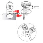 Legrand Vezeték nélküli töltő szett - bútorba süllyeszthető, 15 W, IP 44, alumínium, Legrand  077640L