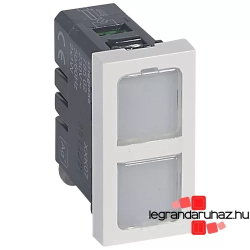 Legrand Program Mosaic jelzőfény 1m, dupla, 230V~, Legrand 078502
