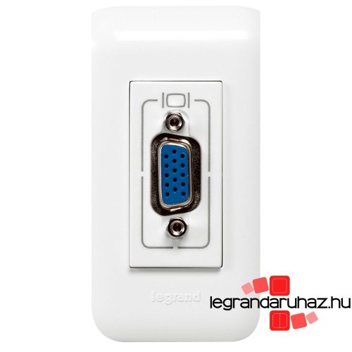 Legrand Program Mosaic HD15 bemenet, elővezetékezett, 1 modulos, fehér, Legrand 078777