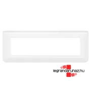   Legrand Program Mosaic keret 1x8 modulos, vízszintes, fehér , Legrand 078818L