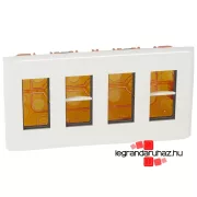   Legrand Program Mosaic süllyesztett doboz, 4x4 modulos, fehér , Legrand 078874L