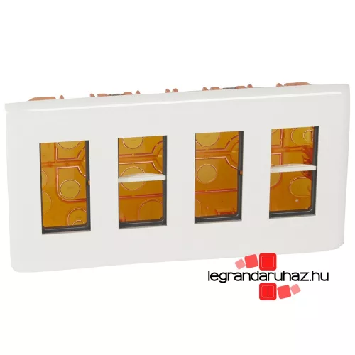 Legrand Program Mosaic süllyesztett doboz, 4x4 modulos, fehér , Legrand 078874L