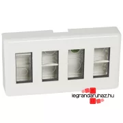   Legrand Program Mosaic keret 4x4 modulos, fehér , Legrand 078888L