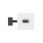 Legrand Program Mosaic HDMI aljzat, 2 modulos, elővezetékezett, fehér, Legrand 078979L