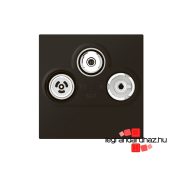   Legrand Program Mosaic TV-R-SAT csatlakozóaljzat, antracit , Legrand 079186L