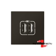   Legrand Program Mosaic dupla USB-A csatlakozóaljzat, 12W - 2,4 A antracit , Legrand 079194L