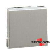   Legrand Program Mosaic váltókapcsoló 10A 2 modulos, alumínium , Legrand 079211L