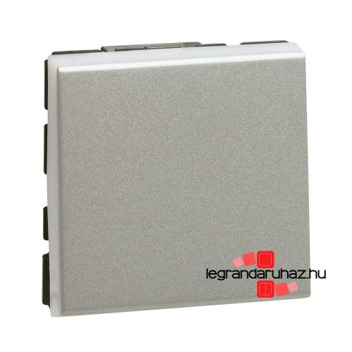 Legrand Program Mosaic váltókapcsoló 10A 2 modulos, alumínium , Legrand 079211L