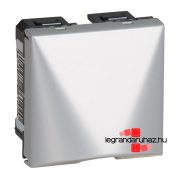   Legrand Program Mosaic kábelkivezető, 2 modulos, 20A, alumínium, Legrand 079249