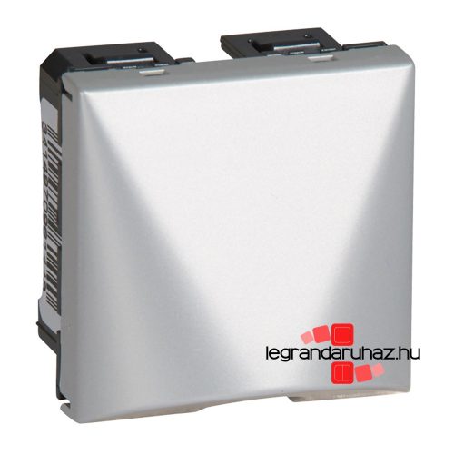 Legrand Program Mosaic kábelkivezető, 2 modulos, 20A, alumínium, Legrand 079249