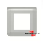 Legrand Program Mosaic keret 1x2 modulos, alumínium , Legrand 079302L