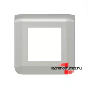   Legrand Program Mosaic keret 1x2 modulos, alumínium , Legrand 079302L