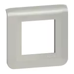 Legrand Program Mosaic keret 1x2 modulos, alumínium , Legrand 079302L