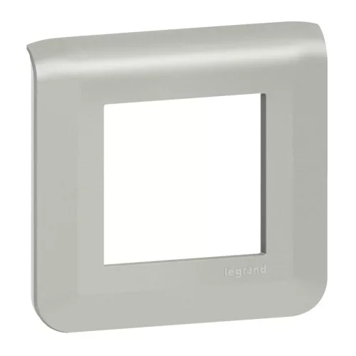 Legrand Program Mosaic keret 1x2 modulos, alumínium , Legrand 079302L