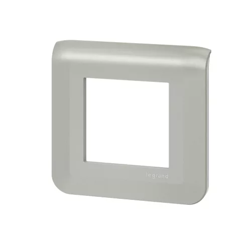 Legrand Program Mosaic keret 1x2 modulos, alumínium , Legrand 079302L