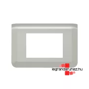   Legrand Program Mosaic keret 1x3 modulos, alumínium , Legrand 079303L