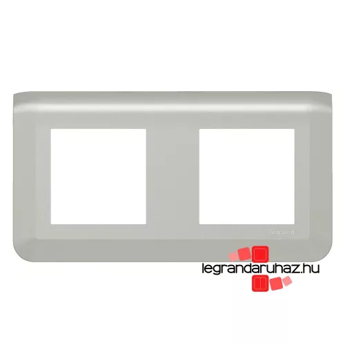 Legrand Program Mosaic keret 2x2 modulos, alumínium , Legrand 079304L
