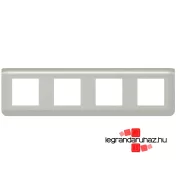   Legrand Program Mosaic keret 4x2 modulos, alumínium , Legrand 079308L