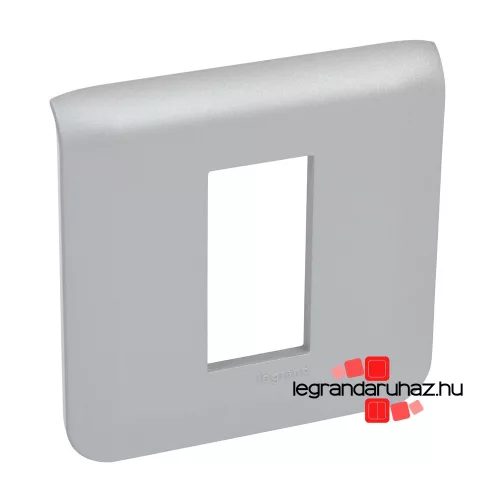 Legrand Program Mosaic keret 1x1 modulos, 80x80 mm, alumínium , Legrand 079311L