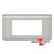   Legrand Program Mosaic keret 1x4 modulos, vízszintes, alumínium , Legrand 079314L