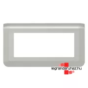   Legrand Program Mosaic keret 1x5 modulos, vízszintes, alumínium , Legrand 079315L