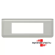   Legrand Program Mosaic keret 1x6 modulos, vízszintes, Alumínium , Legrand 079316L