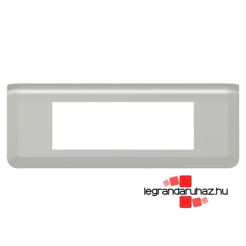 Legrand Program Mosaic keret 1x6 modulos, vízszintes, Alumínium , Legrand 079316L