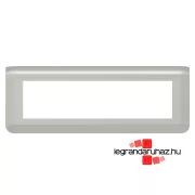   Legrand Program Mosaic keret 1x8 modulos, vízszintes, Alumínium , Legrand 079318L