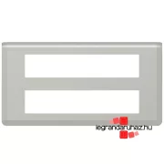   Legrand Program Mosaic 2x10 modulos keret, alumínium , Legrand 079328L